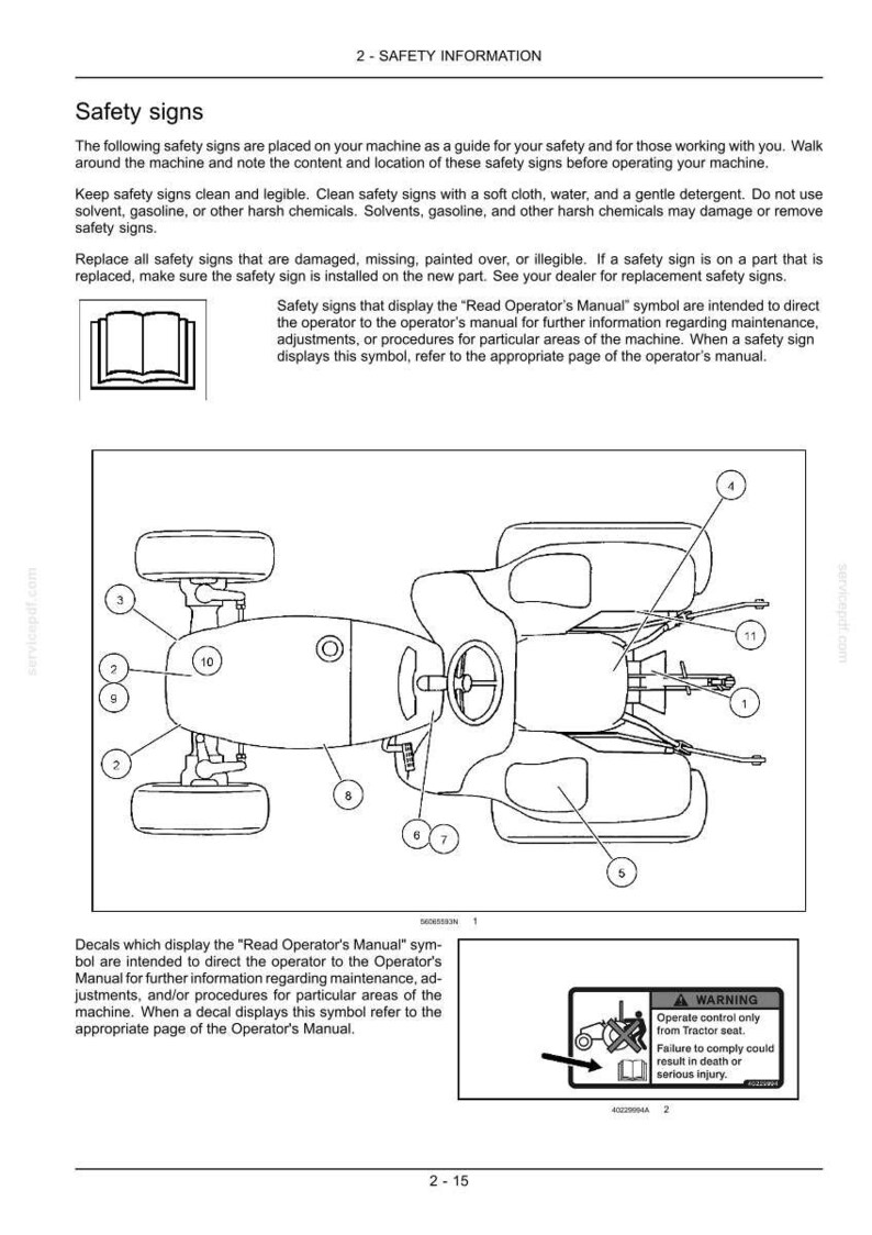 Manual de operación y mantenimiento del tractor New Holland Boomer 8N / Descarga instantánea en PDF imagen 4