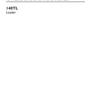 May include: An original operator's manual for the 140TL loader. The white cover features black text reading ORIGINAL INSTRUCTIONS, OPERATOR'S MANUAL, 140TL Loader, part number 48070328, 2nd edition English, December 2016, and New Holland Agriculture logo.