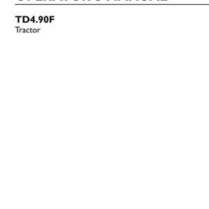 New Holland TD4.90F Tractor Operator Owners Operation Manual | Instant PDF Download image 3