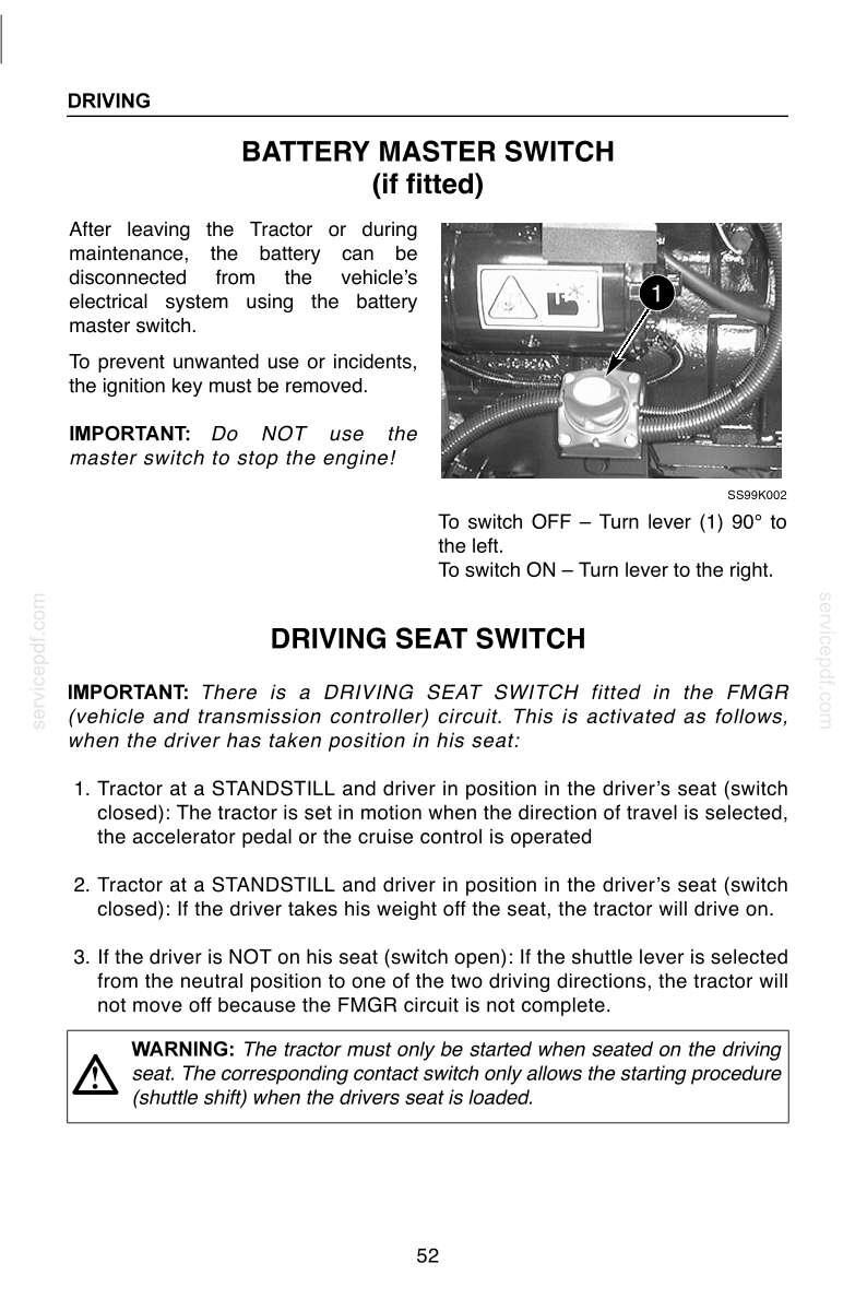 Steyr Cvt 120, Cvt 130, CVT 150, CVT 170 Tractors Operator Owners Operation Manual | Instant PDF Download image 5