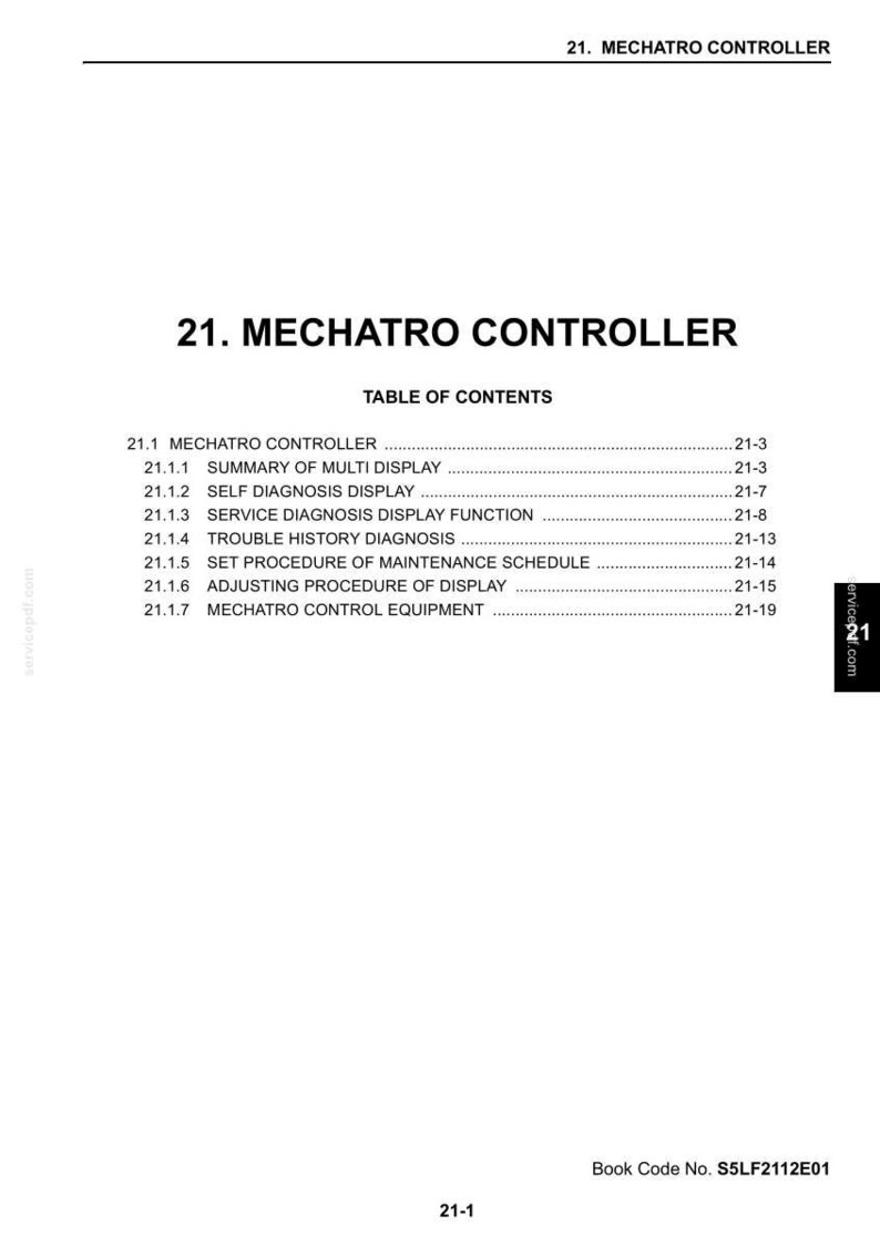 Kobelco 80CS-2 Acera Hydraulic Excavator Service Repair Workshop Manual | Instant PDF Download image 4