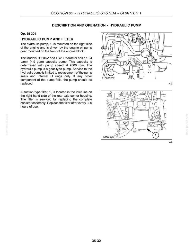 Manual de servicio y reparación para tractores New Holland TC23DA y TC26DA / Descarga instantánea en PDF imagen 8