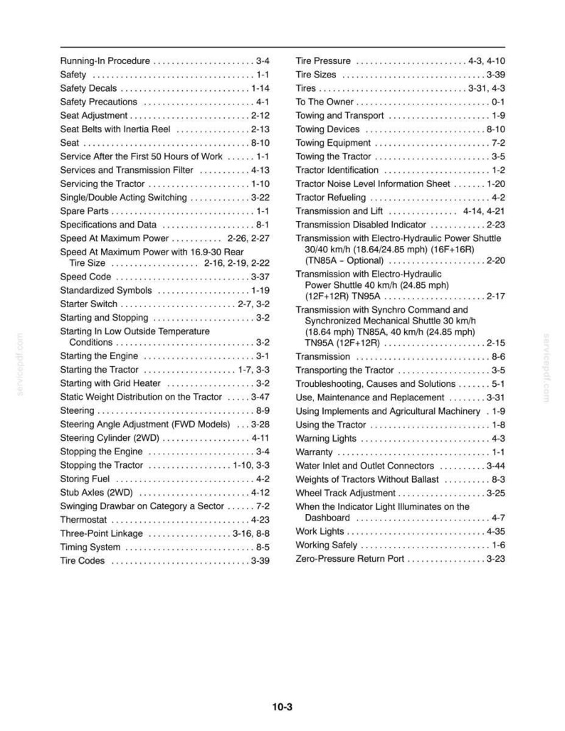 New Holland TN85A, TN95A Tractor Operator Owners Operation Manual | Instant PDF Download image 11