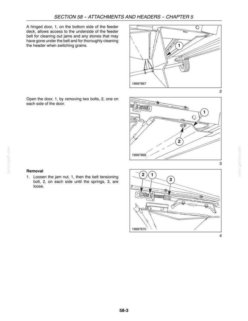 New Holland 994, 92C, 94C Grain Belt Header Service Repair Workshop Manual | Instant PDF Download image 9