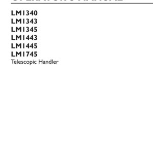 New Holland Lm1340, Lm1343, Lm1345, Lm1443, LM1445, LM1745 Telescopic Handler Operator Owners Operation Manual | Instant PDF Download image 3