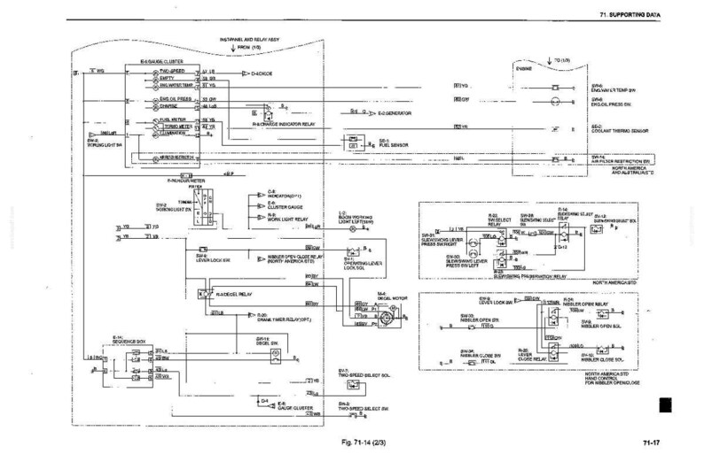 May include: A detailed schematic diagram with text and symbols, likely for an automotive or electronic system. The diagram includes various components, connections, and labels, with a focus on supporting data.
