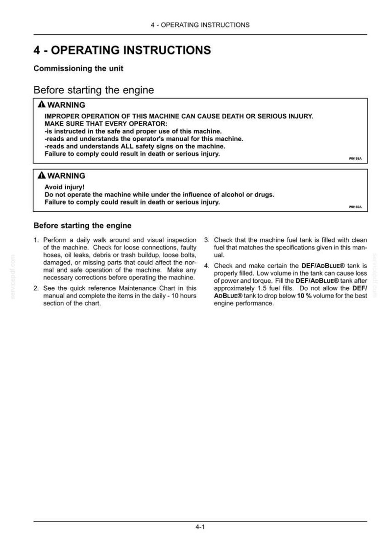 New Holland W170C Stage IV Wheel Loader Operator Owners Operation Manual | Instant PDF Download image 6