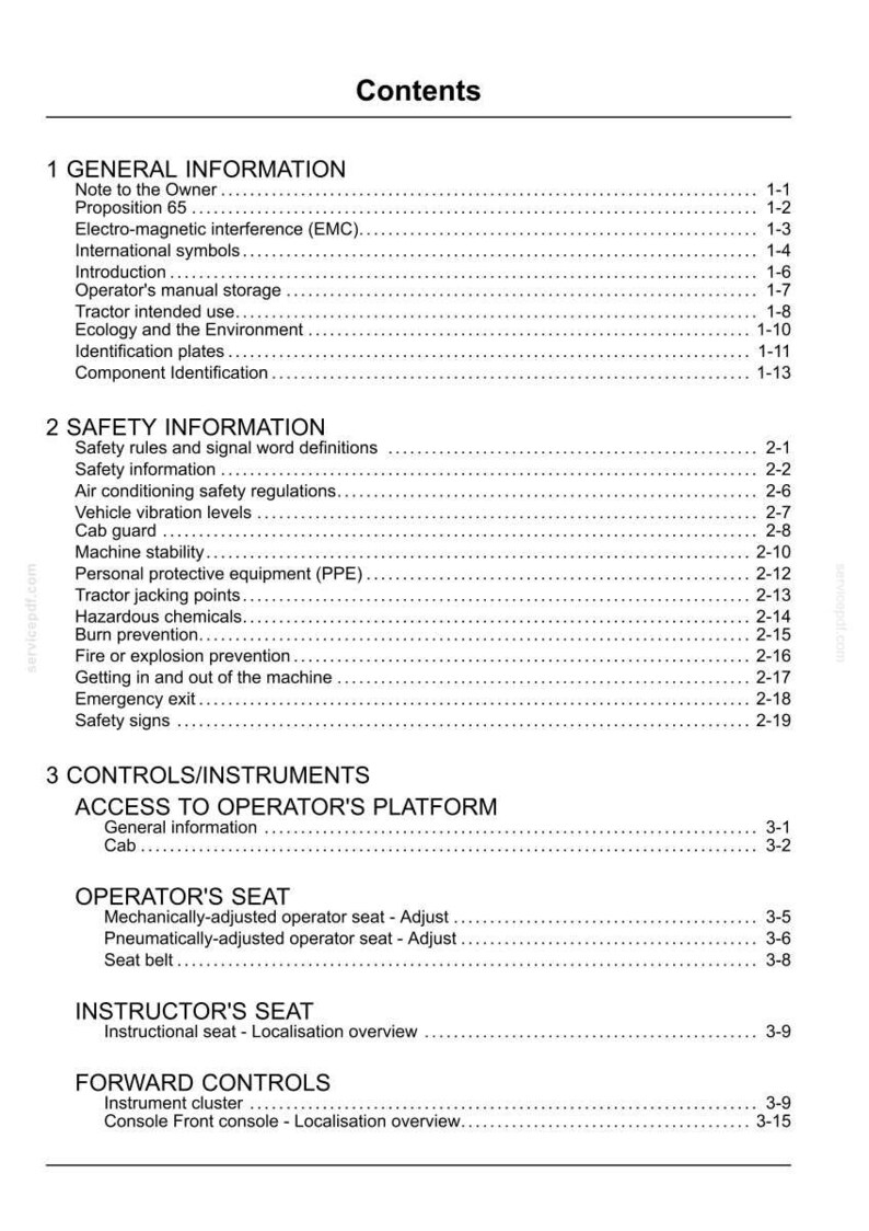New Holland T4.115 Tractor Operator Owners Operation Manual | Instant PDF Download image 3