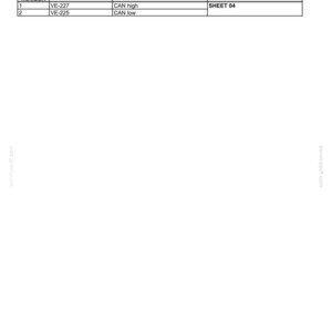 May include: Diagram of electrical systems, specifically harnesses and connectors. The document includes a table detailing the Connector X-9135 - Controller Area Network (CAN) terminator, with pin numbers, wire numbers, circuit references, and electrical schematic frame information.