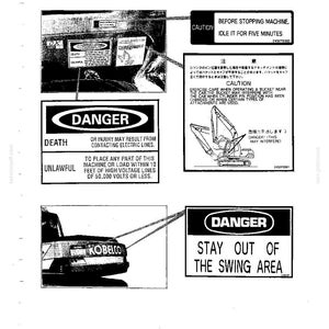 Kobelco Sk300 Iii, SK300LC III Hydraulic Excavator Operator Owners Operation Manual | Instant PDF Download image 3