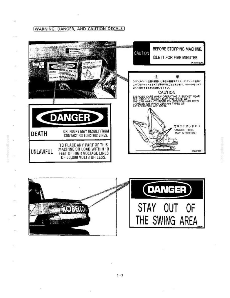 Kobelco Sk300 Iii, SK300LC III Hydraulic Excavator Operator Owners Operation Manual | Instant PDF Download image 3