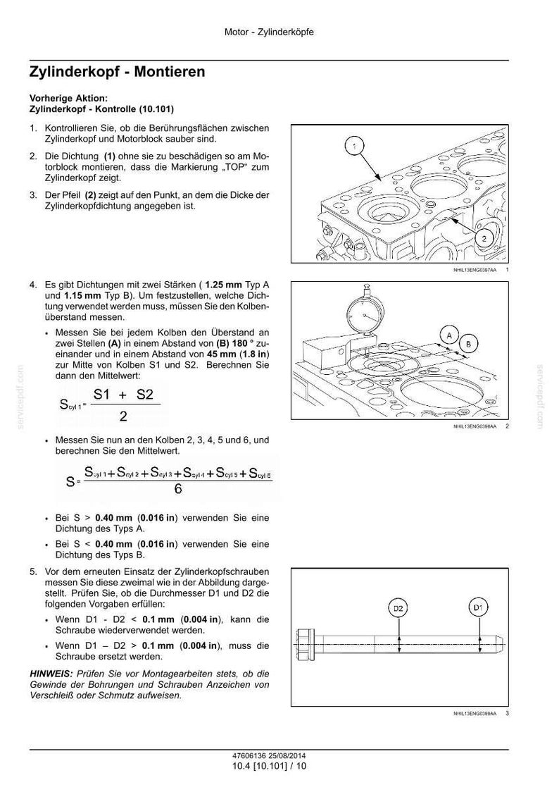 Steyr Nef Tier 4B ( final ) F4DFE413, F4DFE613, F4HFE413, F4HFE613 Motor Wartungsheft Reparatur Werkstattheft | PDF-Download Bild 3