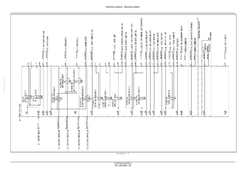 May include: A detailed schematic diagram of an electrical system, featuring numerous lines, boxes, and labels. The diagram is in black and white, with text indicating various components and connections. The title "Electrical systems - Electrical system" is at the top.