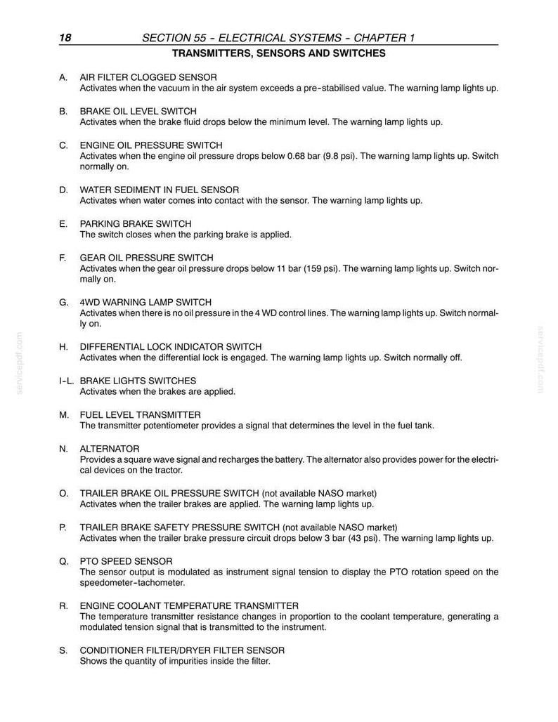 New Holland Tl80a, TL90A, TL100A Tractor Service Repair Workshop Manual | Instant PDF Download image 7