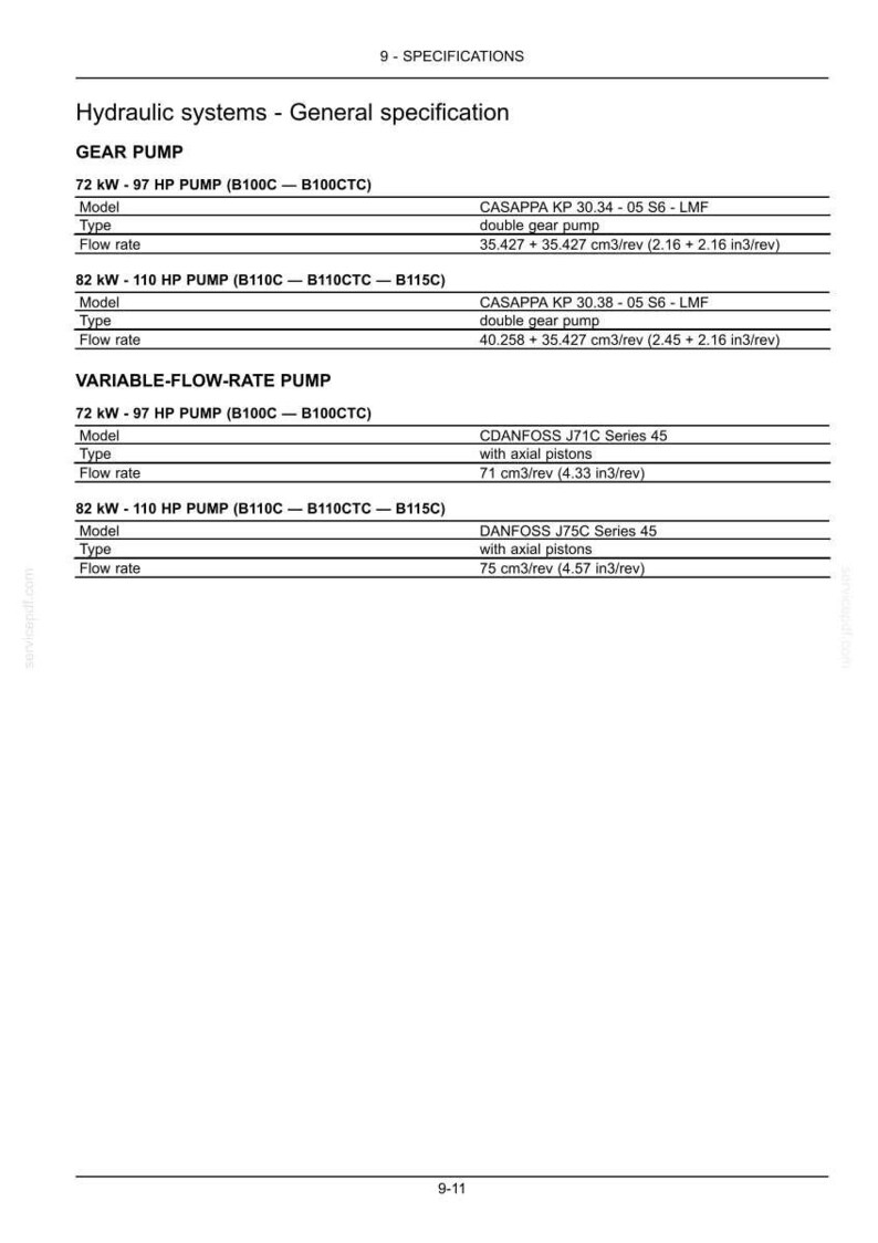 New Holland B100c, B100c Lr, B100c Tc, B110c, B110c Tc, B115c TC Stage IV Tractor Operator Owners Operation Manual | Instant PDF Download image 10