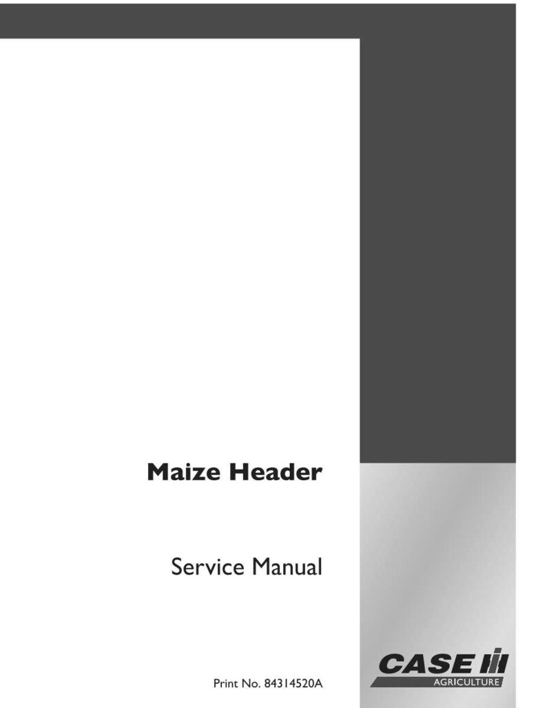 以下が含まれることがあります： 「Maize Header」というタイトルのサービスマニュアルで、Case IH Agricultureのロゴが入っています。表紙は主に白で、濃い灰色のボーダーと右側に濃い灰色の縦縞があります。テキストは黒です。