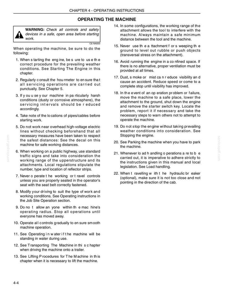Kobelco SK350-9 Tier 4 Crawler Excavator Operator Owners Operation Manual | Instant PDF Download image 5