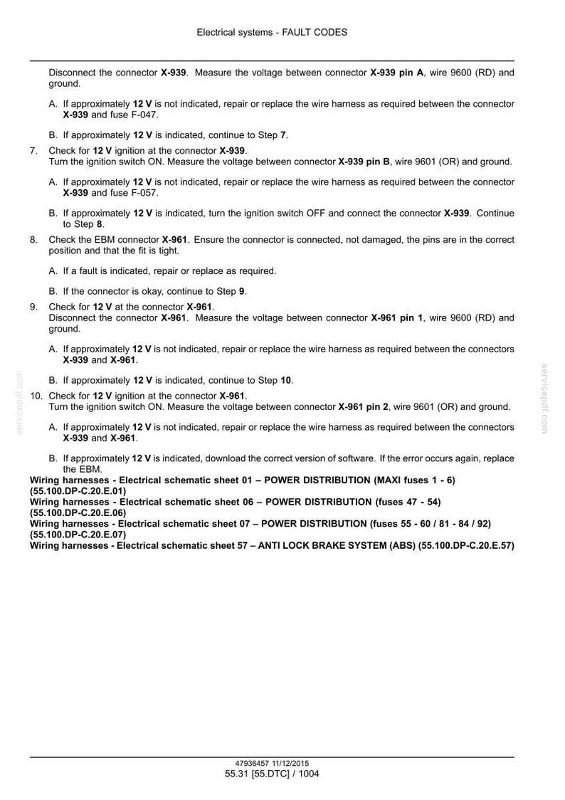 Steyr 6185 CVT, 6200 CVT, 6220 CVT, 6240 CVT Stage IV Tractor Service Reparatie Werkplaatshandboek | Directe pdf-download | Markt: Europa afbeelding 10