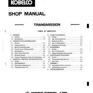Kobelco LK350 II Wheel Loader Service Repair Workshop Manual | Instant PDF Download image 8