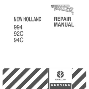 New Holland 994, 92C, 94C Grain Belt Header Service Repair Workshop Manual | Instant PDF Download image 3