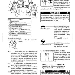 Kobelco SK030SR-2, SK035SR-2 Hydraulic Excavator Operator Owners Operation Manual | Instant PDF Download image 5