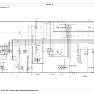 May include: Diagram of a vehicle's electrical system, with lines and symbols representing circuits and components. The text at the top reads "Layout electrical system (Section 17)" and "Electrical System". The diagram is in black and white.