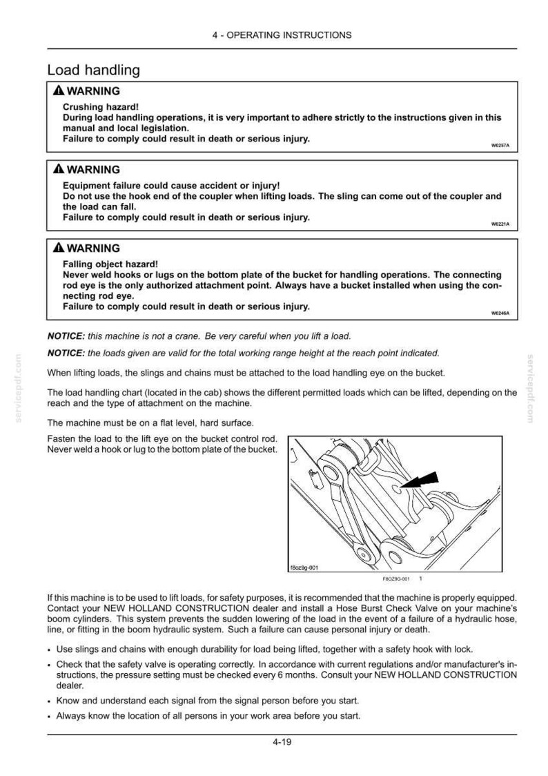New Holland E305C EVO Crawler Excavator Operator Owners Operation Manual | Instant PDF Download image 7