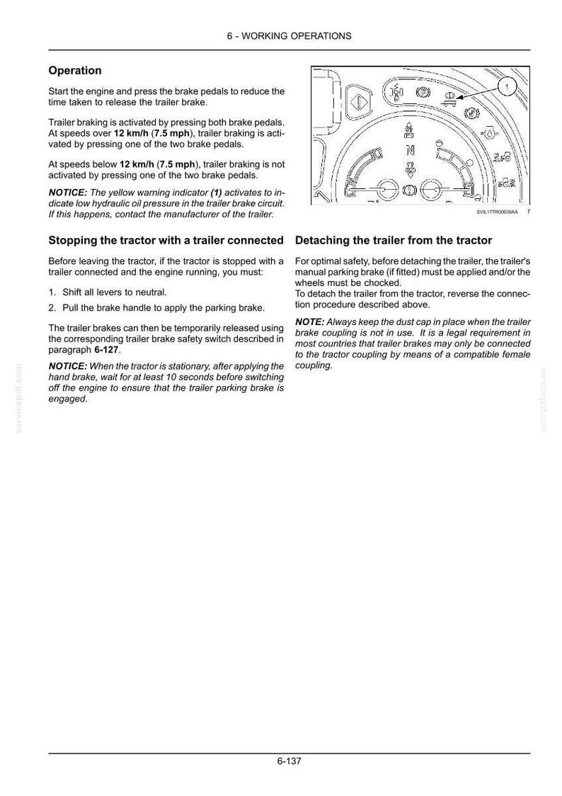 Steyr 4115, 4125, 4135, 4145, 6145 PROFI Classic Tier 4B (final) Tractor Operator Owners Operation Manual | Instant PDF Download image 7