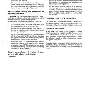 Manual de operación y mantenimiento del tractor New Holland T5.95, T5.105, T5.115 / Descarga instantánea en PDF imagen 4