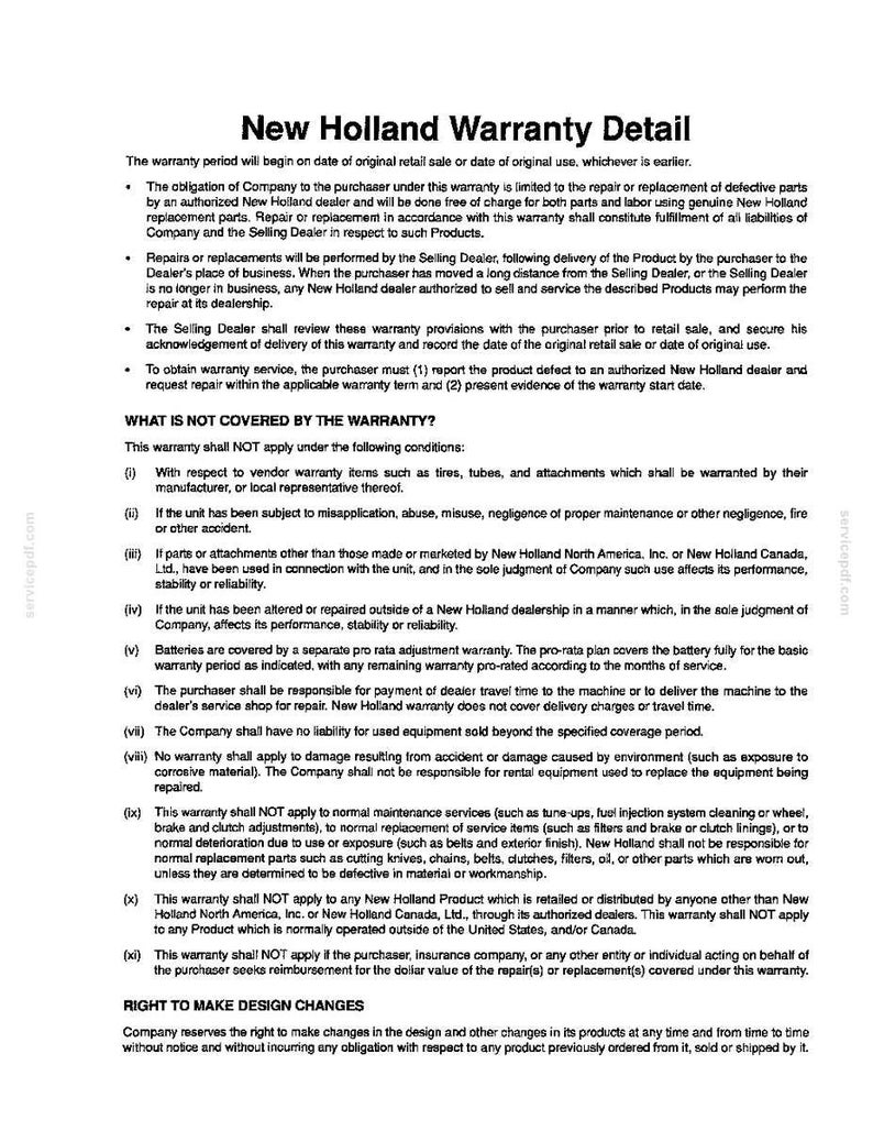 New Holland GT20 Garden Tractor Operator Owners Operation Manual | Instant PDF Download image 11