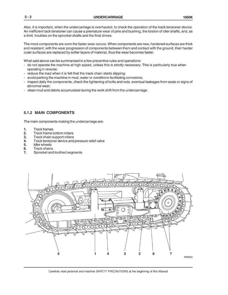 Case 1650K bandschaktare servicemanual PDF | Verkstadsreparation | Direktnedladdning bild 8