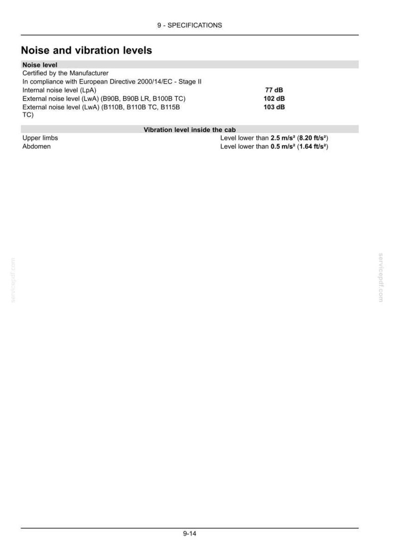 New Holland B90b, B100b, B110b, B115b LR TC Tier 3 Tractor Operator Owners Operation Manual | Instant PDF Download image 10