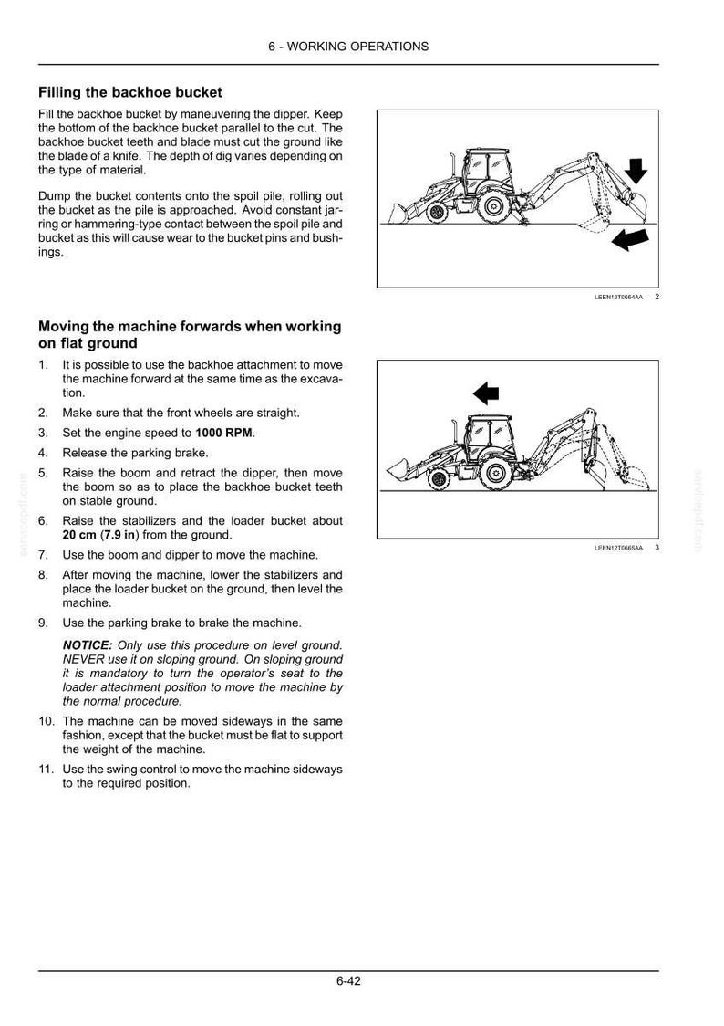 Manual de operación y mantenimiento del tractor New Holland B95c, B95c Tc, B110C Tier 4B (final) / Descarga instantánea en PDF imagen 7
