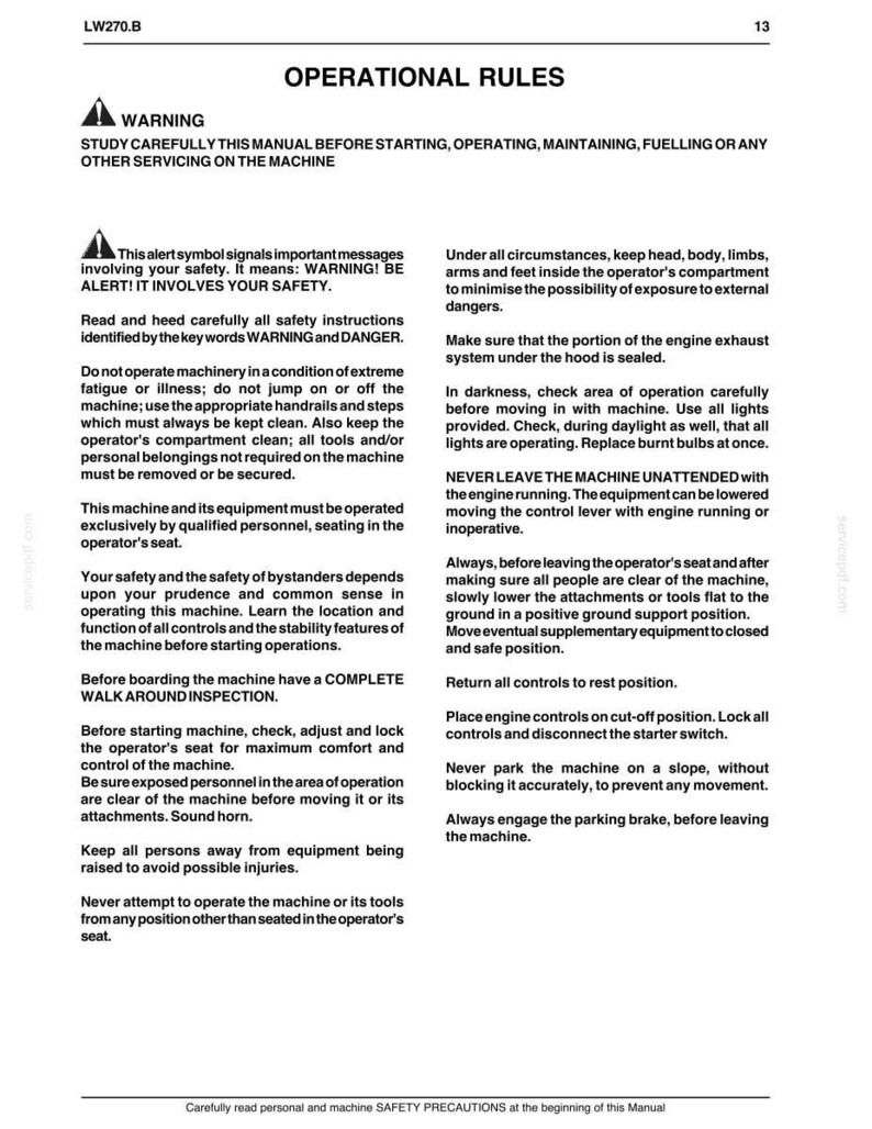 New Holland LW270.B Hjullastare – Användarmanual | Direkt PDF-nedladdning bild 5