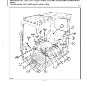 New Holland E175C EVO Bandgrävmaskin, bruksanvisning | Direkt PDF-nedladdning bild 5