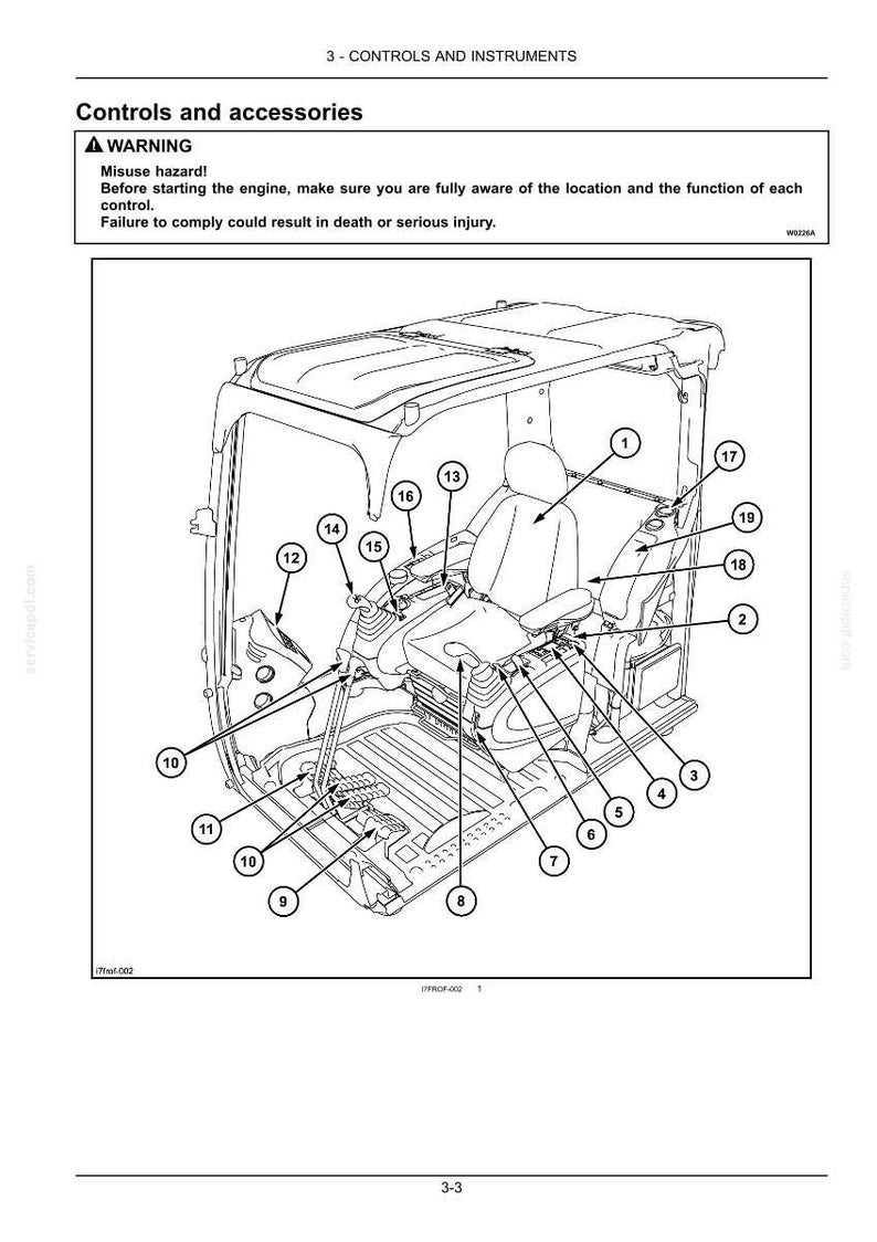 New Holland E175C EVO Bandgrävmaskin, bruksanvisning | Direkt PDF-nedladdning bild 5