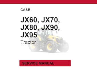 Case Jx60, Jx70, Jx80, JX90, JX95 Tractor Service Repair Workshop Manual | Instant PDF Download