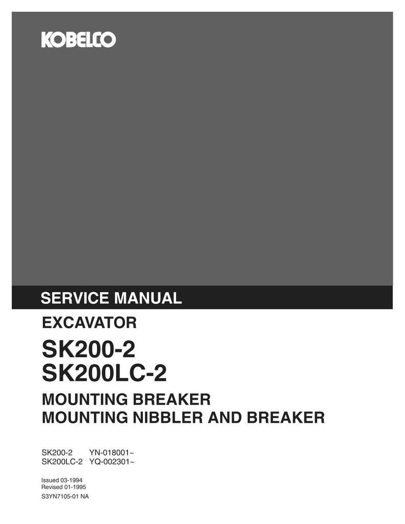 Kobelco SK200-2, SK200LC-2 Bagger Teile Katalog Service Reparatur Werkstatt Handbuch | Sofort PDF Download Bild 3
