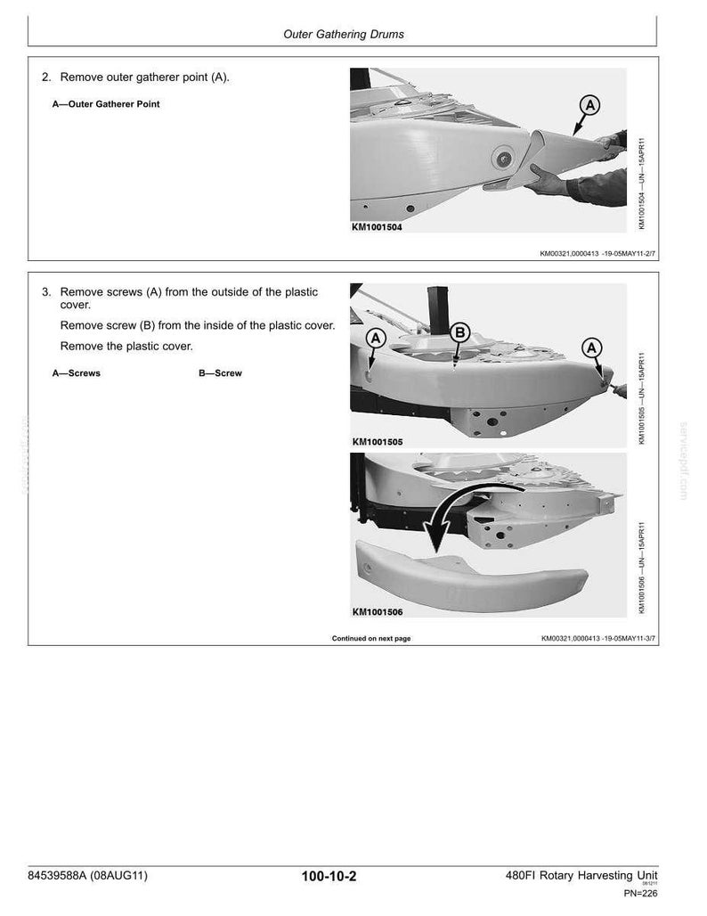 New Holland 480FI Row-Independent Corn Head Service Repair Workshop Manual | Instant PDF Download image 10
