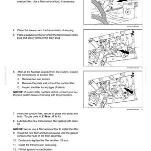May include: A page from a maintenance manual with diagrams and instructions for servicing a vehicle's transmission. The text includes steps for removing and inspecting the filter, with torque specifications of 23 N-m (17 lb ft).