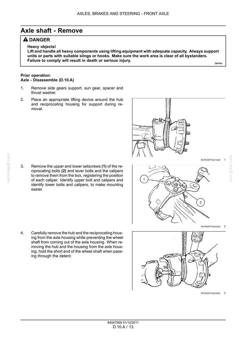 New Holland Ts6020, TS6030, TS6030HC Tractor Service Repair Workshop Manual | Instant PDF Download image 8
