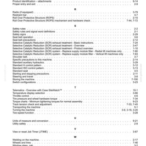 K&ouml;nnte beinhalten: Ein detailliertes Inhaltsverzeichnis aus einem Handbuch mit Abschnitten wie Sicherheitsregeln, Maschinenbedienung und Wartungsverfahren. Der Text ist in schwarzer Schrift auf wei&szlig;em Hintergrund, mit Seitenzahlen.