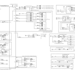 May include: A technical electric circuit diagram labeled Electric Circuit Diagram (C) with the text Applicable YM62U00101-. The document displays various electrical components, relays, and wiring connections represented by lines and symbols on a white background.