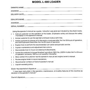 New Holland L-600 Loader Operator Owners Operation Manual | Instant PDF Download image 11