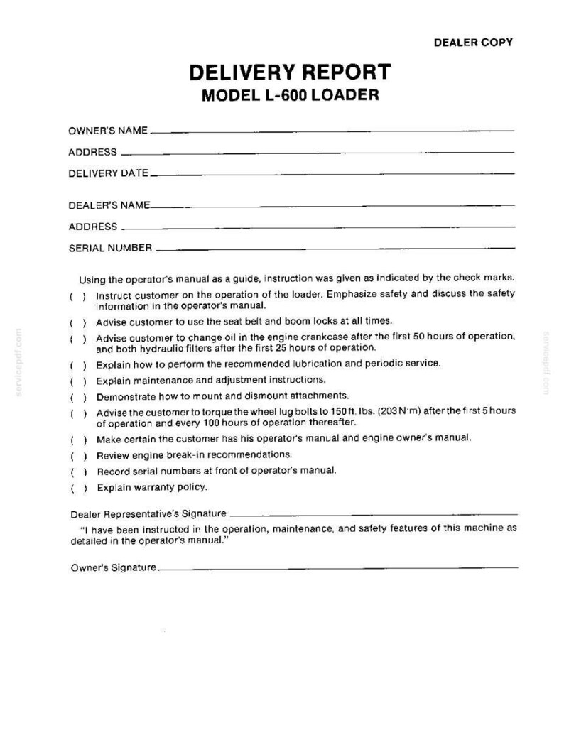 New Holland L-600 Loader Operator Owners Operation Manual | Instant PDF Download image 11