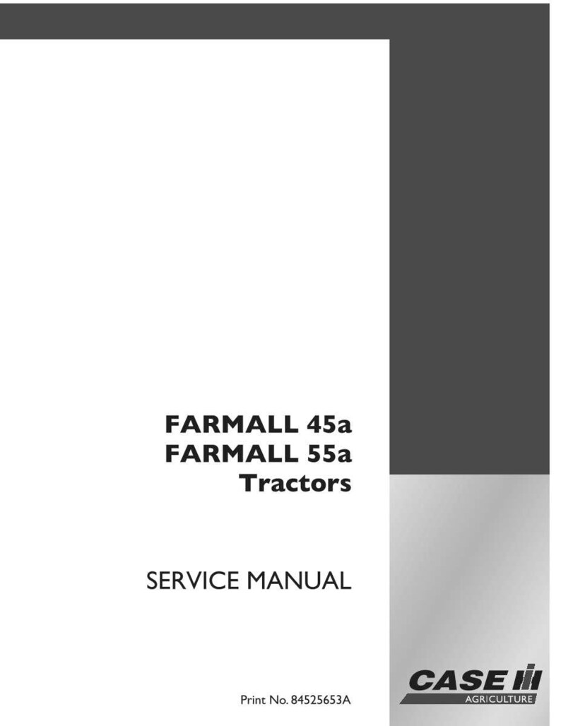 May include: A service manual cover for Farmall 45a and 55a tractors. The cover is white with black text that reads "Farmall 45a Farmall 55a Tractors Service Manual". The Case IH Agriculture logo is in the bottom right corner.