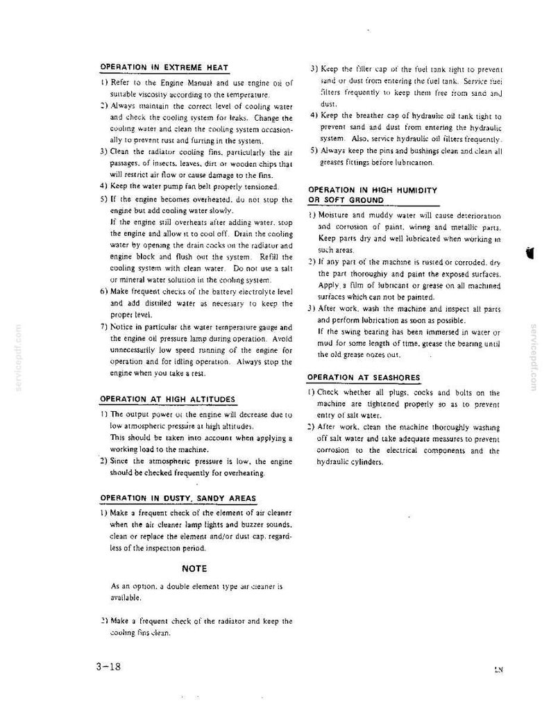 Kobelco K904e, K904elc, K905A, K905ALC Excavator Operator Owners Operation Manual | Instant PDF Download 画像 6