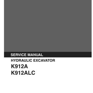 Kobelco K912A, K912ALC Hydraulic Excavator Service Repair Workshop Manual | Instant PDF Download image 3