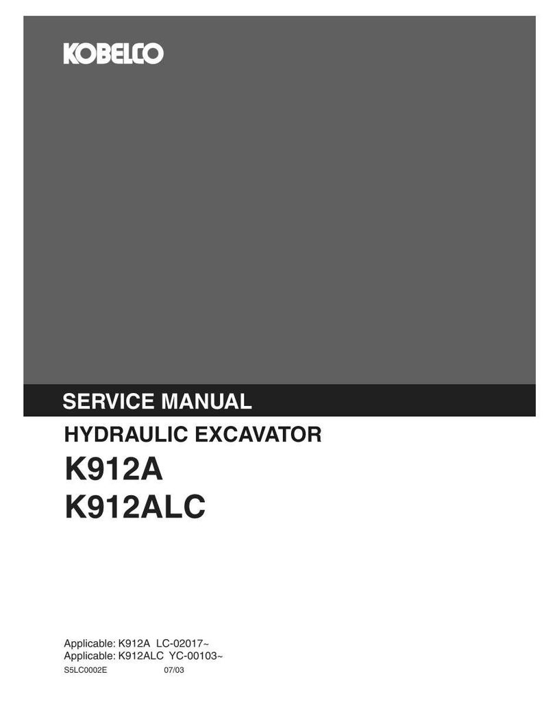 Kobelco K912A, K912ALC Hydraulic Excavator Service Repair Workshop Manual | Instant PDF Download image 3
