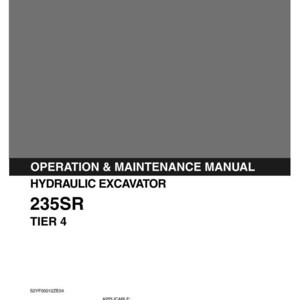 Kobelco 235SR Tier 4 Hydraulic Excavator Operator Owners Operation Manual | Instant PDF Download image 2
